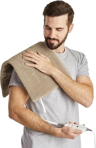 Vista 2 de Sunbeam Premium Sunbeam Heating Pad with Compact Storage King Size Beige,(Pack of 6)