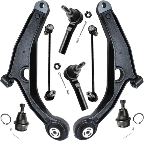 Vista 280 de Detroit Axle - Kit de brazos de control de extremo de 8 piezas para Toyota 2001-2003 Highlander 2002-2003 Camry Lexus ES300, 2 conjuntos de brazos