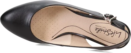 Vista 6 de LifeStride Zapatos de tacón Gigi Sling para mujer, Negro