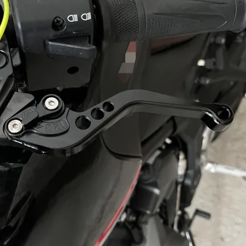 Vista 9 de Palanca de freno corta Palanca de embrague compatible con YAMAHA Fazer FZ-1 FZ-8 FZ-6 FZ-6R FZS600, aleación de aluminio CNC fabricada (negro)