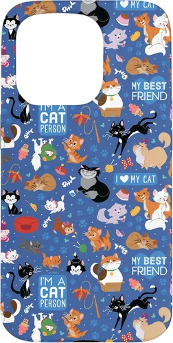 Vista 14 de Disney Carcasa para iPhone 17, diseño de gatos I Love My Cat
