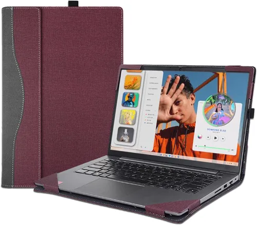 Vista 8 de Funda para portátil Dell Inspiron 16 Plus 7630 7620 7610 Pro 5620 5630 5625 y Vostro 5630 5620 7620, piel sintética, 2 en 1, funda para portátil