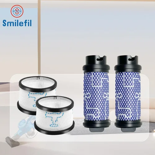 Vista 7 de Smilefil - Kit de filtro de repuesto para filtro primario y secundario, accesorios compatibles con aspiradora inalámbrica Inse N5 S6 S6P S600
