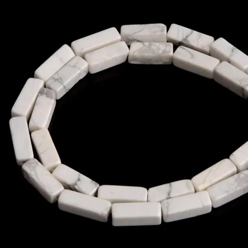 Vista 33 de Espaciador de tubo rectangular de amazonita de piedra natural de 0.157 x 0.512 in, cuentas sueltas para manualidades, pulseras, collares, joyería