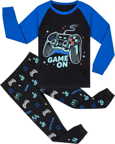 Vista 22 de HONGTEYA Conjunto de ropa de algodón de manga larga para niños y niñas 3-8T 1 coche de Navidad larga
