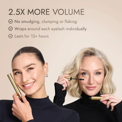 Vista 8 de SEACRET Non-Smudge Tubing Mascara - Dead Sea Mineral Infused, Flake-Free All-Day Wear, Removes with Warm Water, Ophthalmologist Tested, Vegan Black