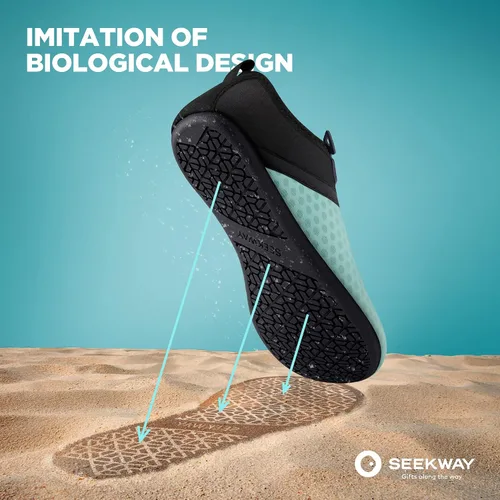 Vista 2 de SEEKWAY SK001 - Zapatos acuáticos de secado rápido para playa, piscina, natación, río, yoga, lago, surf, mujeres y hombres