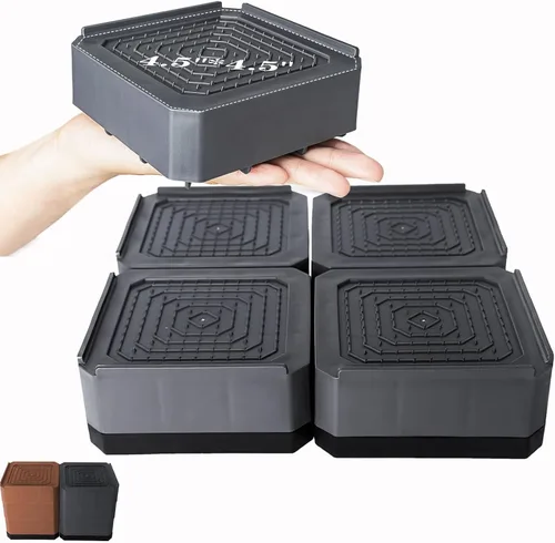 Vista 12 de Elevadores de cama de base ancha, elevadores apilables para muebles, 2, 3.6, 5 pulgadas, elevadores de sofá resistentes para sillas y escritorios