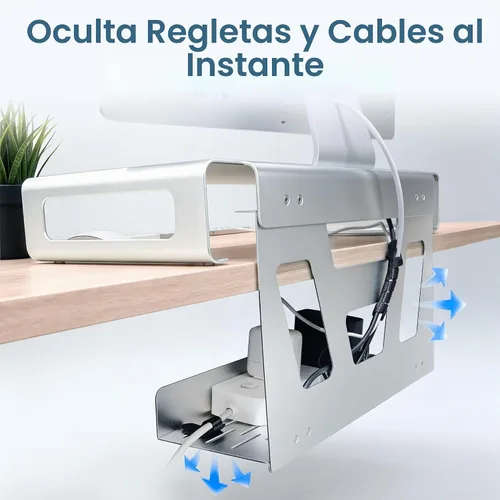 Vista 4 de Soporte elevador para monitor de computadora para escritorio, elevador