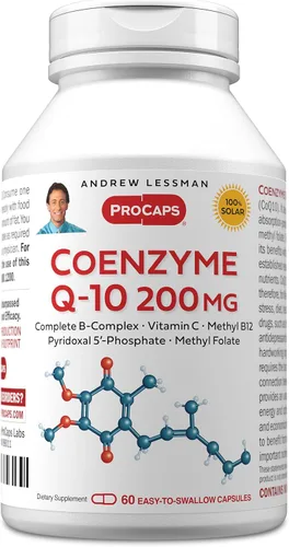 Vista 14 de ANDREW LESSMAN Coenzima Q-10 200 mg 30 Cápsulas - Esencial para la Producción de Energía y Función Óptima de Órganos Clave, Soporte Antioxidante, Se