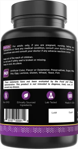 Vista 6 de Oxify COQ10 200 mg 120 cápsulas Sin gluten, sin OMG Suplemento fabricado en Estados Unidos