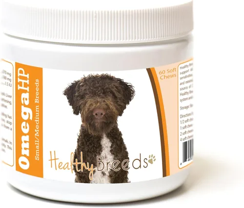 Vista 14 de Healthy Breeds Affenpinscher Omega HP - Masticables suaves para piel y pelaje, 60