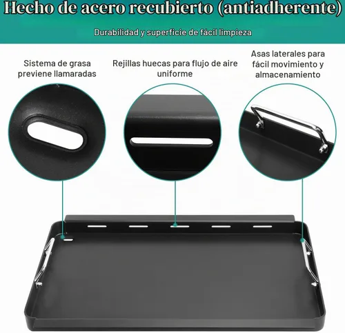 Vista 3 de Plaquitas de tamaño completo para Charbroil TRU-Infrared 3 Burner
