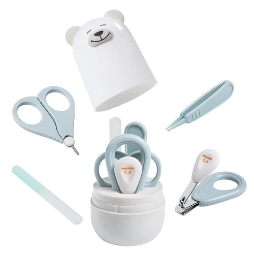 Vista 12 de Juego de cortaúñas para bebé con bonito estuche, kit de lima de uñas y uñas de los pies para manicura y pedicura para recién nacidos, regalo de aseo