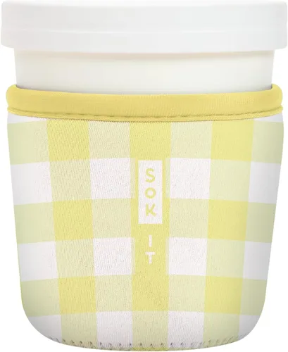 Vista 198 de Sok It IceCreamSok Cubierta de Neopreno Aislante (Floral Abstracto, Pintas de Helado Rectas)