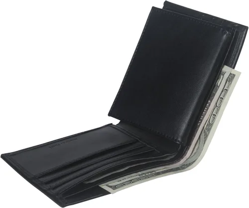 Vista 6 de Armour Shell Cartera de cuero genuino con bloqueo RFID tarjeta de crédito de protección premium