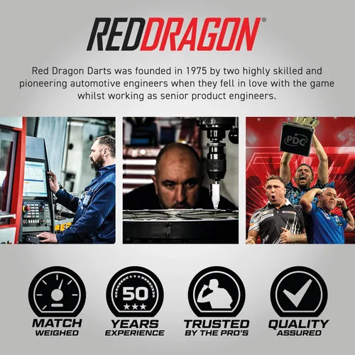 Vista 6 de RED DRAGON Gerwyn Price Element - Juego de dardos de tungsteno (0.85 oz) con vuelos y tallos