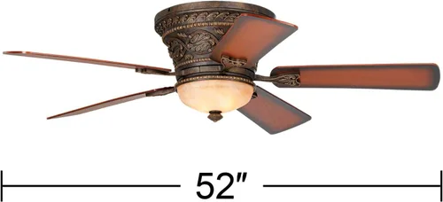 Vista 10 de Ventilador de techo interior de 52 "ancestría bronce Hugger de 5 aspas