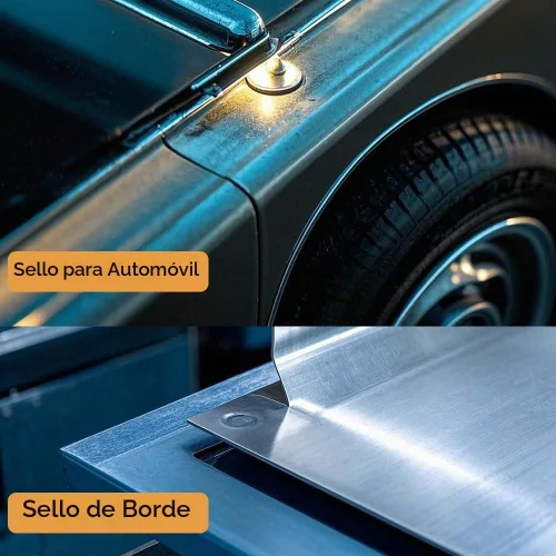 Vista 6 de Tira de sello de goma de espuma en forma de E, junta de goma EPDM para automóvil, barco, puerta de garaje, junta de repuesto de puerta