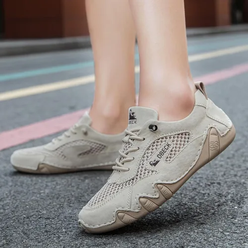 Vista 4 de JishinGal Dbeck - Zapatos deportivos de malla para exteriores para senderismo y caminar, zapatos deportivos de verano para mujer, malla