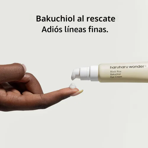 Vista 2 de Crema de ojos de arroz negro Bakuchiol Haruharu Wonder 0.67 fl.oz / 20ml Antienvejecimiento, cuidado de arrugas, alternativa natural al retinol
