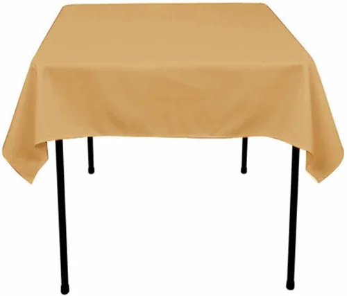 Vista 7 de Mantel cuadrado de poliéster 72"x72" (azul Acqua)