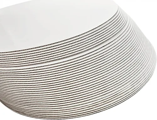 Vista 6 de ONE MORE ONEMORE - Tabla redonda para tartas de 10 pulgadas, color blanco, desechable, base circular para tartas, base redonda revestida de 10