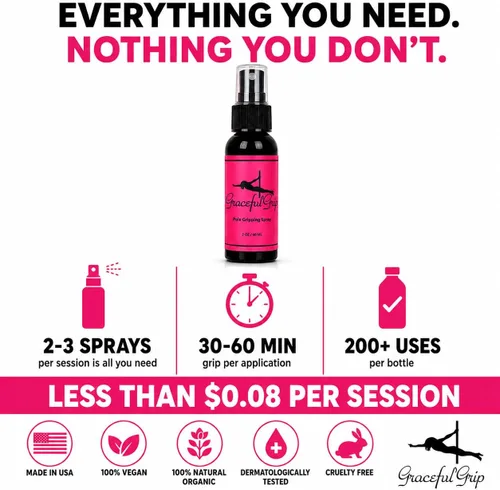 Vista 7 de Spray de agarre para poste: agarre de mano a base de colofonia para baile de poste, solución de agarre de poste para manos secas para entrenamiento