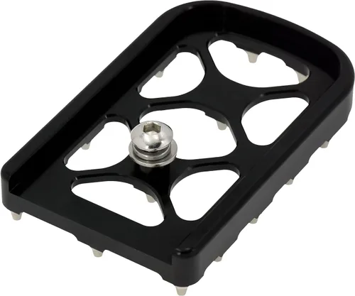 Vista 5 de Offroad - Funda de aluminio para pedal de freno grande para Harley '12-'16 FLD, '86-'17 FL Softail y Touring y Trike '80 y posteriores, color negro