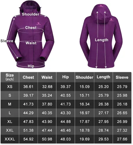 Vista 7 de CAMEL CROWN Chaqueta impermeable ligera para mujer, rompevientos con capucha para exteriores, senderismo, escalada, viajes, Camel