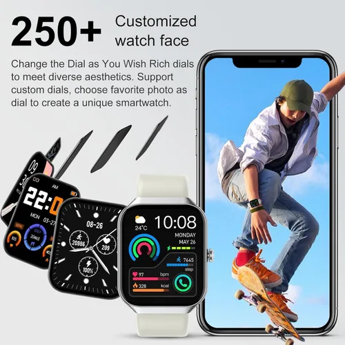 Vista 6 de Smart Watch 2026 NEW 1.91" Smartwatch for Men Women(Answer/Make Call),Fitness Watch with 110+ Sport Modes, Reloj Inteligente with Sleep