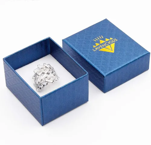 Vista 6 de Lavencious Anillo de moda de cóctel de arte ajustable de 6 a 8.5 joyas de circonita cúbica, Cristal, Zirconia cúbica