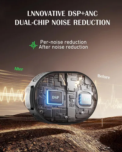 Vista 5 de Amplificador de voz para profesores con micrófono inalámbrico de solapa Lavalier, micrófono Bluetooth portátil y altavoz, megáfono de bocina