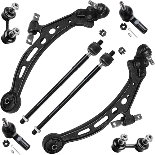 Vista 44 de Detroit Axle - Kit de brazos de control de extremo de 8 piezas para Toyota 2001-2003 Highlander 2002-2003 Camry Lexus ES300, 2 conjuntos de brazos