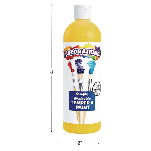 Vista 7 de Colorations Pintura lavable con efecto metálico, 16 onzas líquidas, juego de 8 colores, no tóxica, vibrante, audaz, pintura para niños