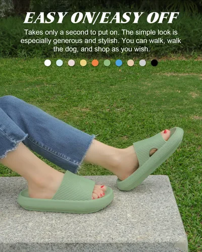 Vista 2 de Sandalias Cloud para mujeres y hombres, pantuflas de casa para mujeres y hombres, pantuflas de casa para hombre