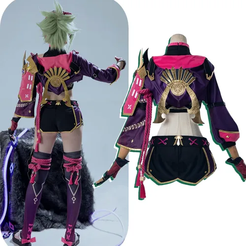 Vista 3 de NSPSTT Genshin Impact Cosplay - Disfraz de todos los personajes, juego completo, disfraz de Halloween para mujeres y hombres