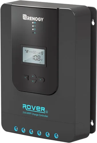 Vista 12 de Renogy Rover 30A 12V/24V Auto DC Entrada MPPT Controlador de Carga Solar, Parámetro Ajustable, Pantalla LCD, Regulador de Panel Solar Apto
