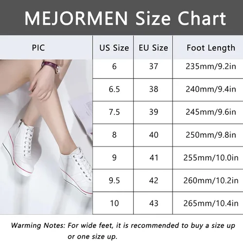 Vista 7 de MEJORMEN Zapatos de lona con plataforma para mujer, con cordones y cremallera lateral, zapatos casuales de tacón alto para caminar