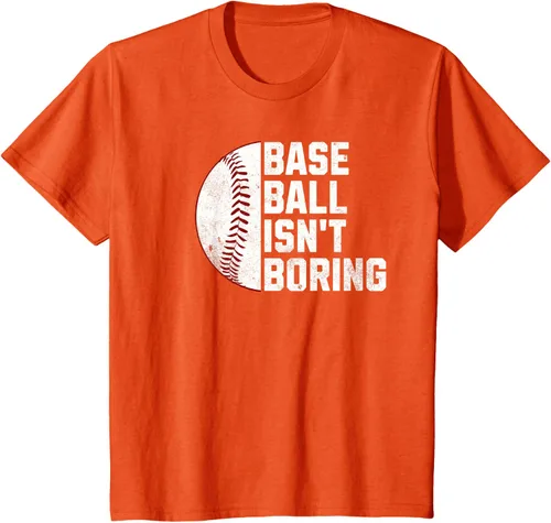 Vista 31 de Camiseta Baseball Isn't Boring, Negro
