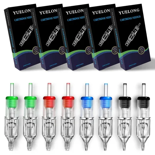 Vista 9 de Yuelong - Cartuchos de agujas de tatuaje – Yuelong 40 cartuchos de tatuaje, agujas mixtas redondas para sombreado Magnum 3RL 5RL 7RL 9RL 7RS 9RS 7RM