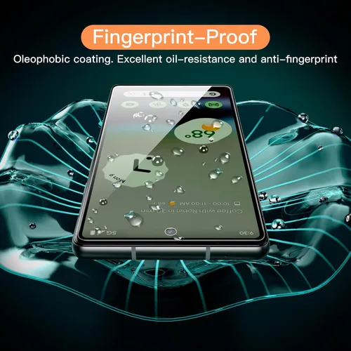 Vista 7 de JETech Protector de pantalla para Google Pixel 6a de 6.1 pulgadas, compatible con huellas dactilares, película de vidrio templado, transparente HD