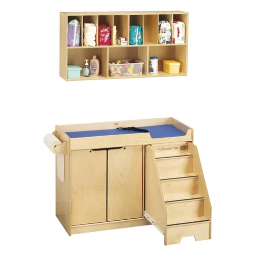 Vista 3 de Jonti-Craft 5143JC - Cambiador de mesa con escalera combinada, derecha