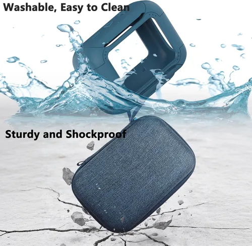 Vista 8 de Funda protectora para altavoz Bluetooth portátil JBL Go 5 Estuche azul