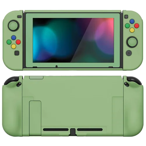 Vista 84 de PlayVital AlterGrips Ergonomic Grips Cover for Nintendo Switch, [2 Design] Interchangeable Comfort Dockable Protective Case with Screen Protector &