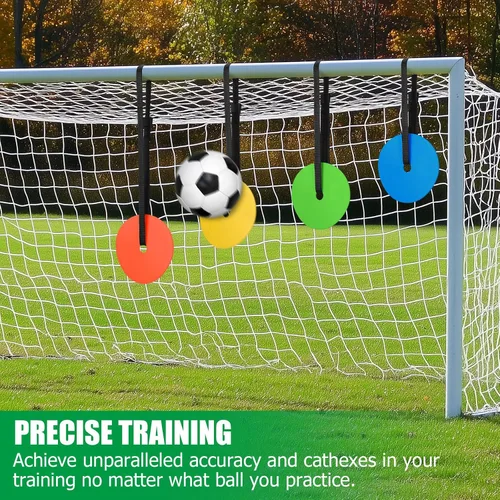 Vista 9 de 4PCS Soccer Goal Target, 6" Discs with Adjustable Extra-Long Strips