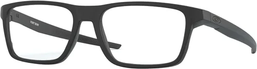Vista 10 de Oakley Ox8164 Port Bow Rectangular Prescription Eyewear Marcos para hombre Lente transparente mate de tormenta de arena/demostración