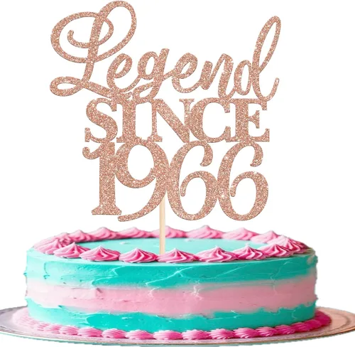 Vista 13 de Rsstarxi 1 paquete de decoración de pastel con purpurina de leyenda desde 2012 para decoración de tarta de cumpleaños 13 años para decoración