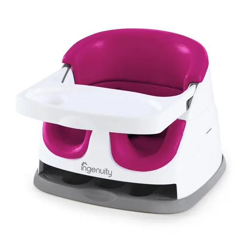 Vista 18 de Ingenuity Asiento base para bebé 2-en-1 con bandeja auto-guardable para alimentación y piso - Cashmere