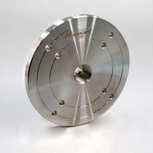 Vista 5 de Hurricane Turning Tools, Placa frontal de acero de 6" para torno de madera, 1" x 8 TPI